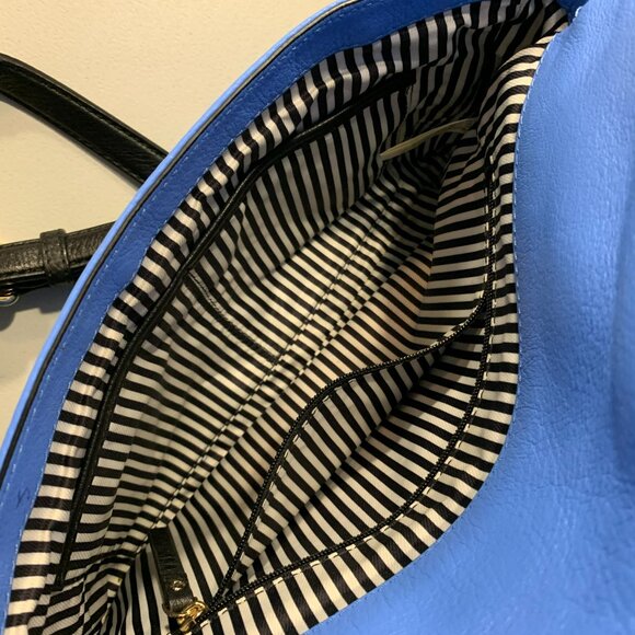 Kate Spade Black, Blue & White color-blocked folder over Crossbody - Picture 8 of 10